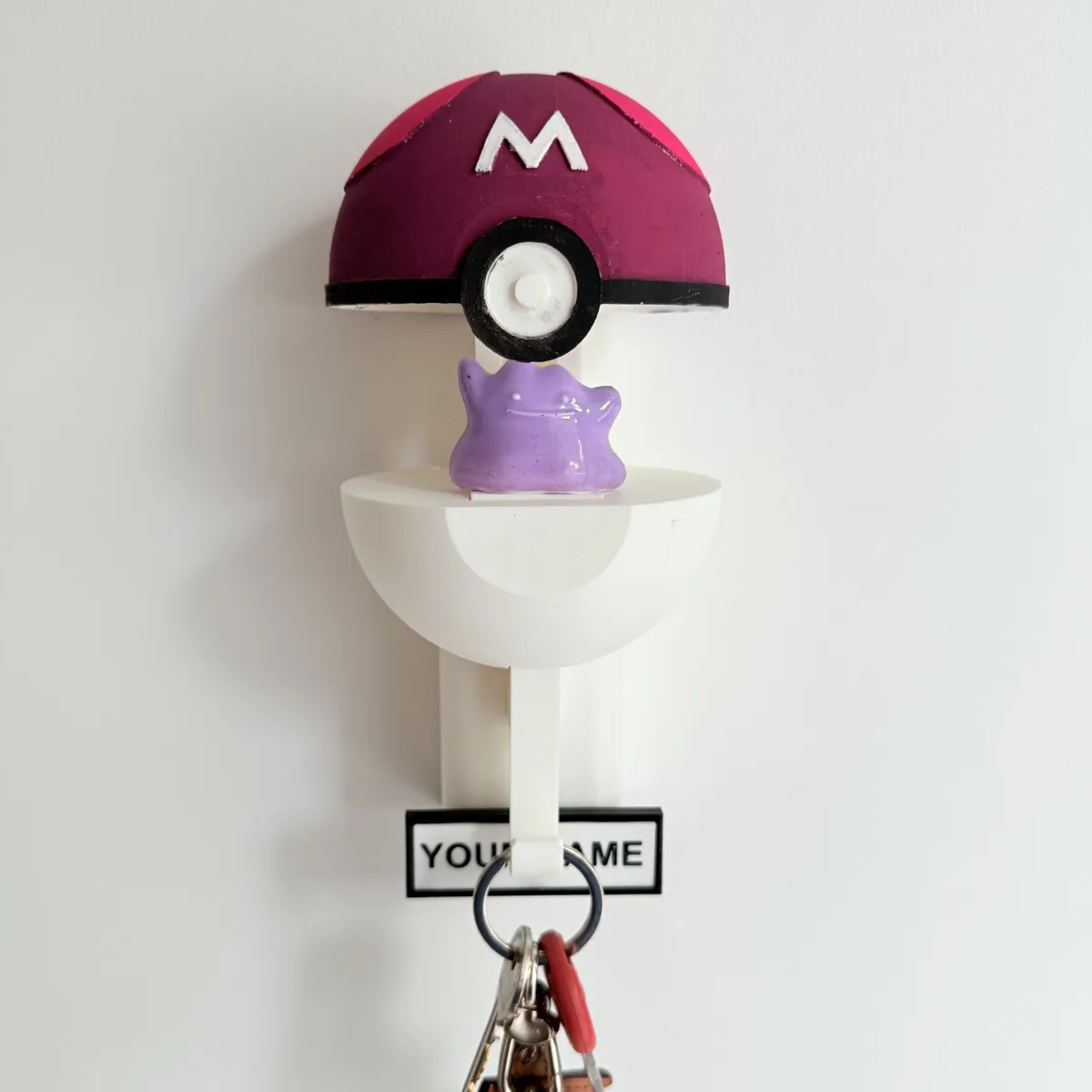 Ditto Pokemon Key Hager WalL Mount for Key, photo 4 of 4 - Ditto Pokemon Key Hager WalL Mount for Key Figurines & Collectibles