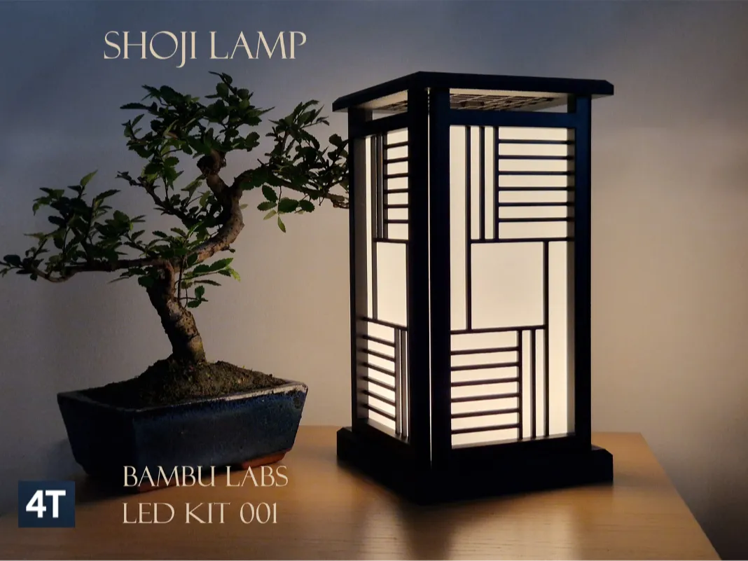 Shoji style lamp