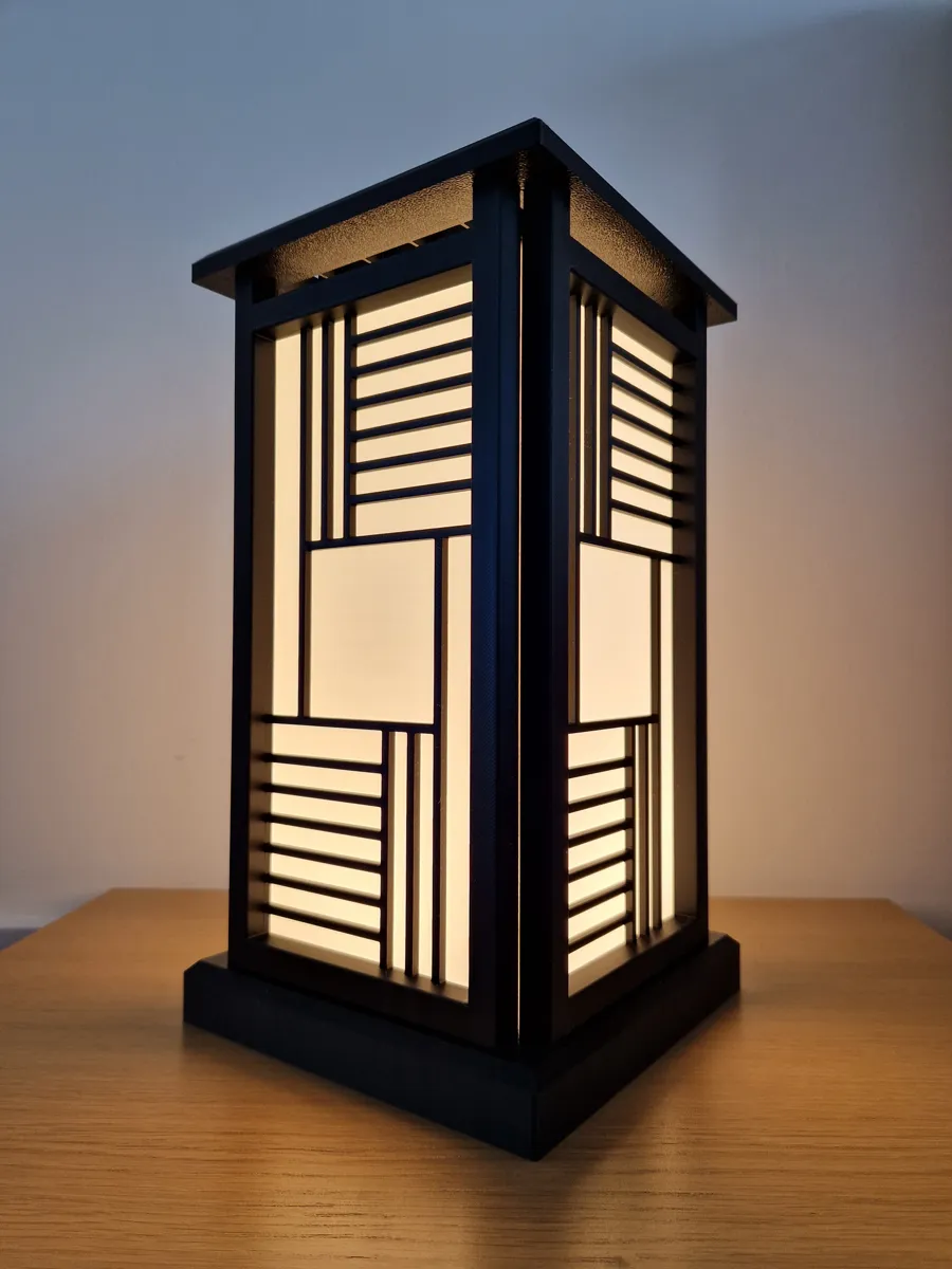 Shoji style lamp, photo 4 of 4 - Shoji style lamp Lamps & Lighting