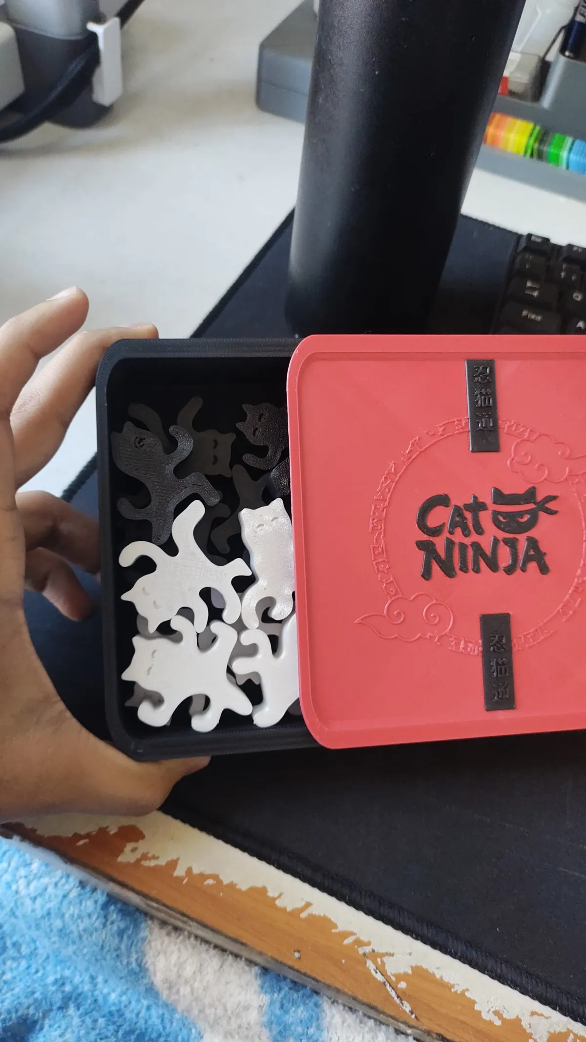 Jogo equilíbrio Empilhando Gatos Ninja, photo 3 of 4 - Jogo equilíbrio Empilhando Gatos Ninja Figurines & Collectibles