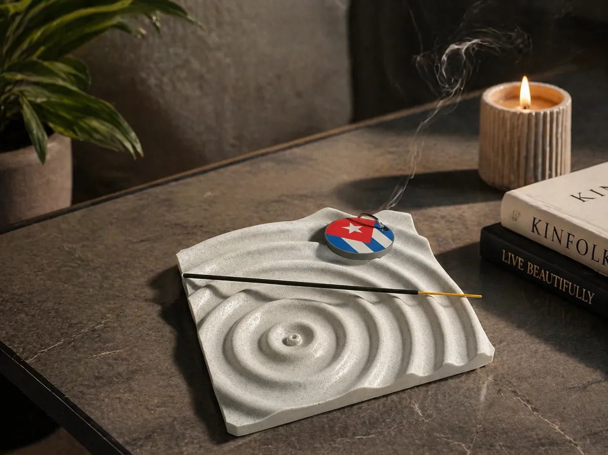 Wave Incense Holder & Key Tray, Zen EDC Organizer