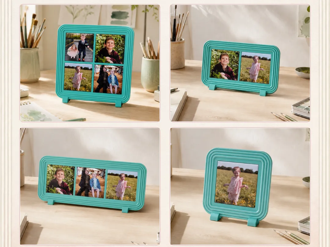 Ribbed Mini Frame | 2x2 Photo Magnet