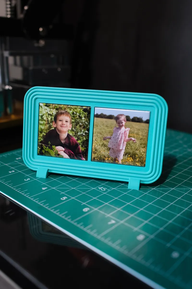 Ribbed Mini Frame | 2x2 Photo Magnet, photo 3 of 4 - Ribbed Mini Frame | 2x2 Photo Magnet Gifts & Occasions