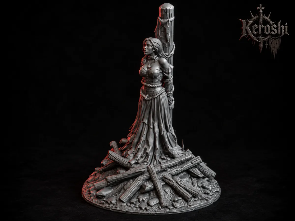 Witch at stake 32mm