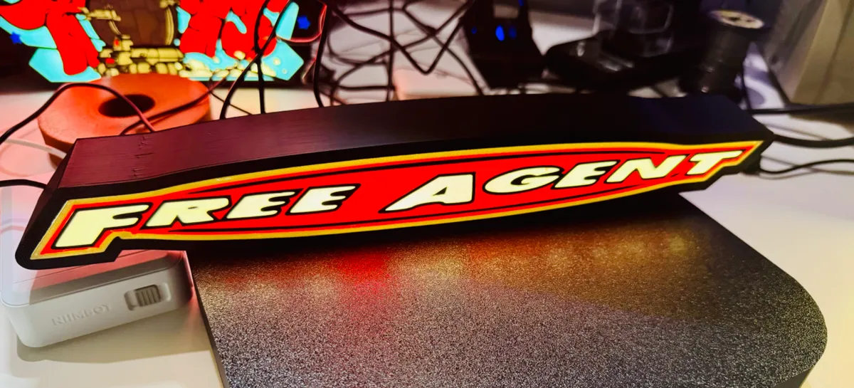 Free Agent BMX - Light Up Logo - Long/Oval, photo 4 of 4 - Free Agent BMX - Light Up Logo - Long/Oval Car & Vehicle
