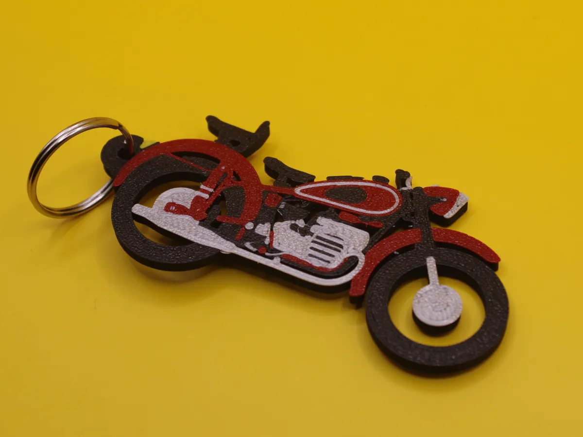 Motorcycle keychain Dneper K-750 - 2D Art, in stock in India