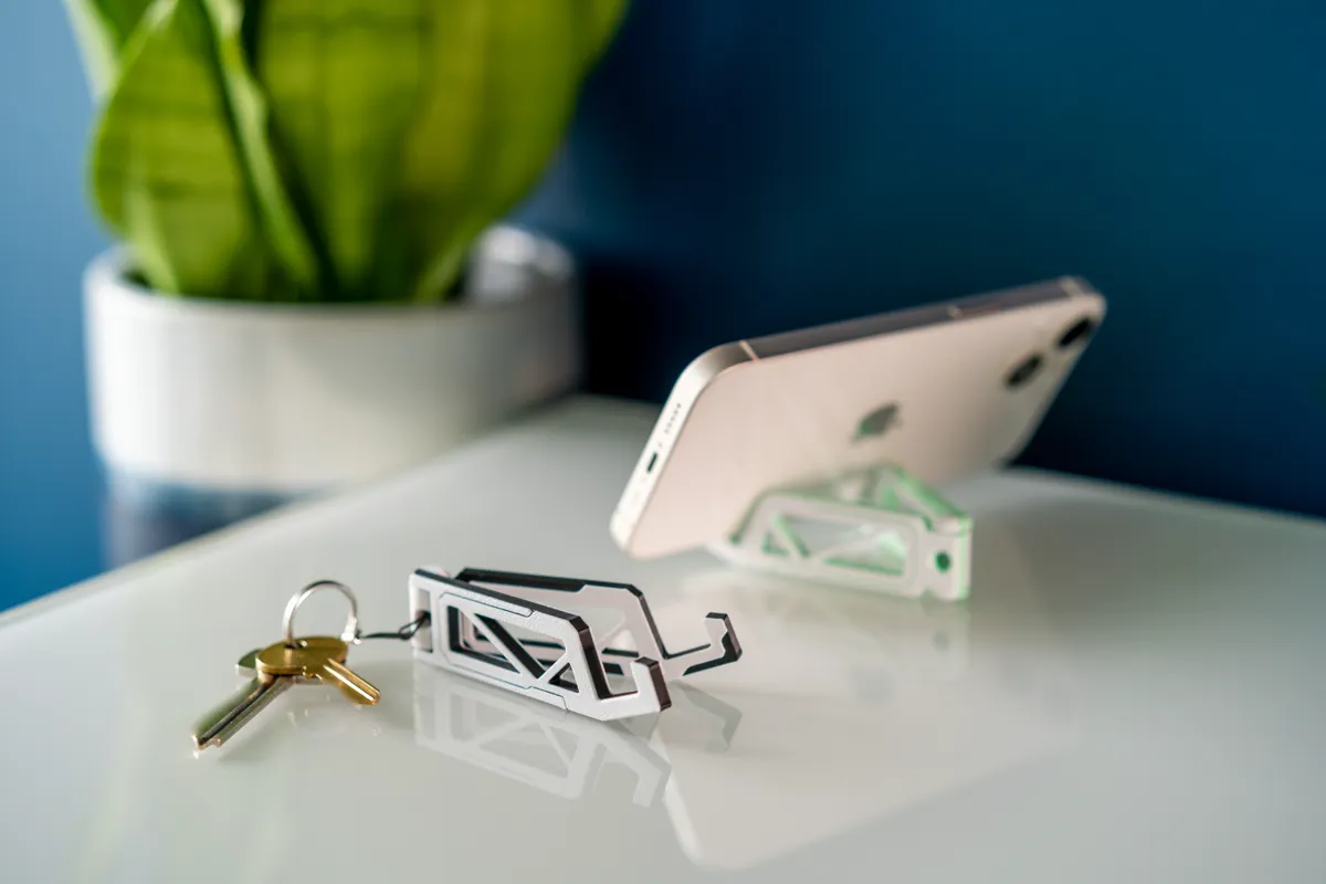 Mecha Style Foldable Phone Stand, photo 3 of 4 - Mecha Style Foldable Phone Stand Mobile & Device Accessories