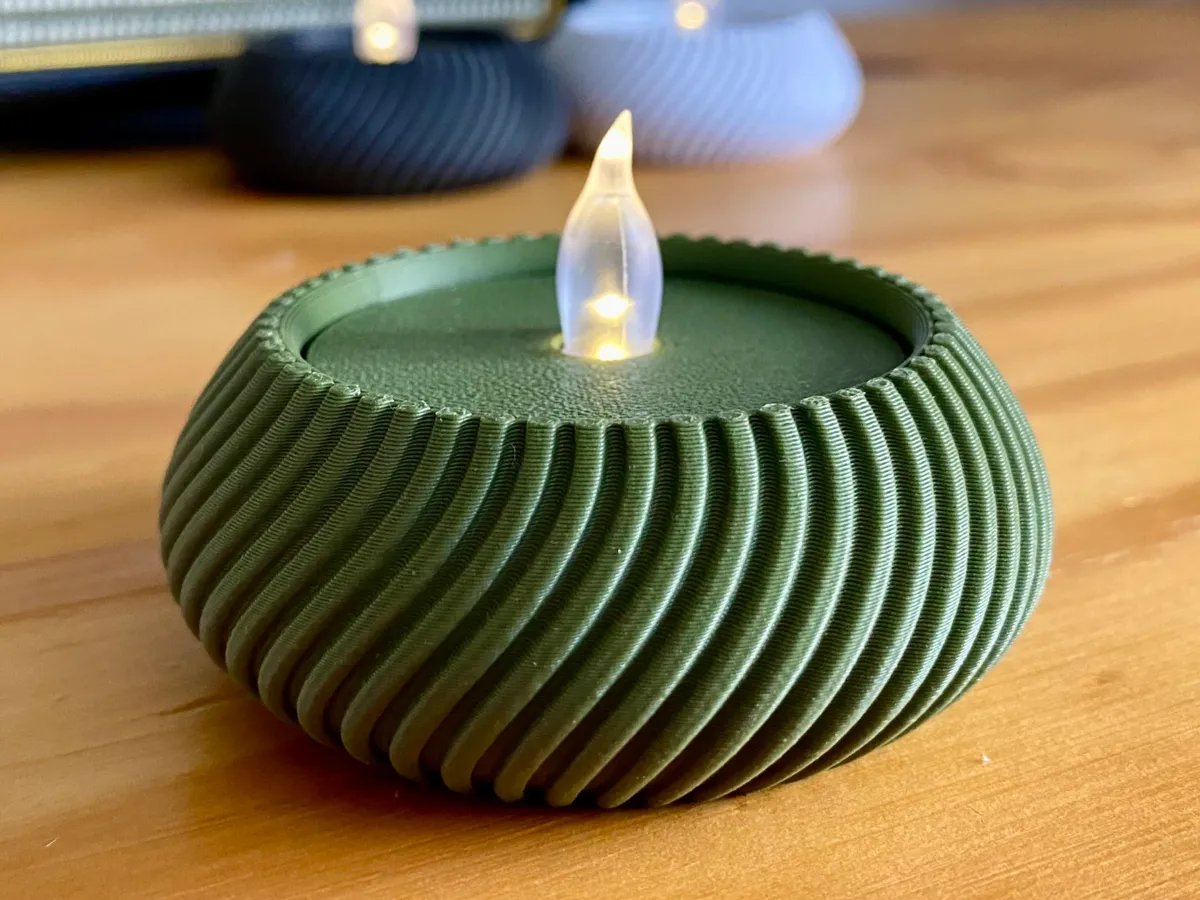 Stylish Tea Light Holder v1 - LED Tea lamp candle