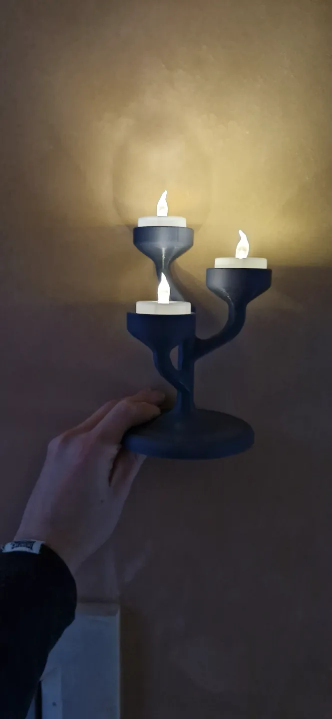 candle holder for 3 tea lights, photo 3 of 3 - candle holder for 3 tea lights Home Decor Items