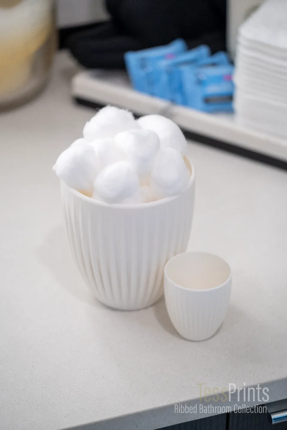 Ribbed Bathroom Collection: Full Cup & Rinse Cup, photo 2 of 4 - Ribbed Bathroom Collection: Full Cup & Rinse Cup Bath & Personal Care