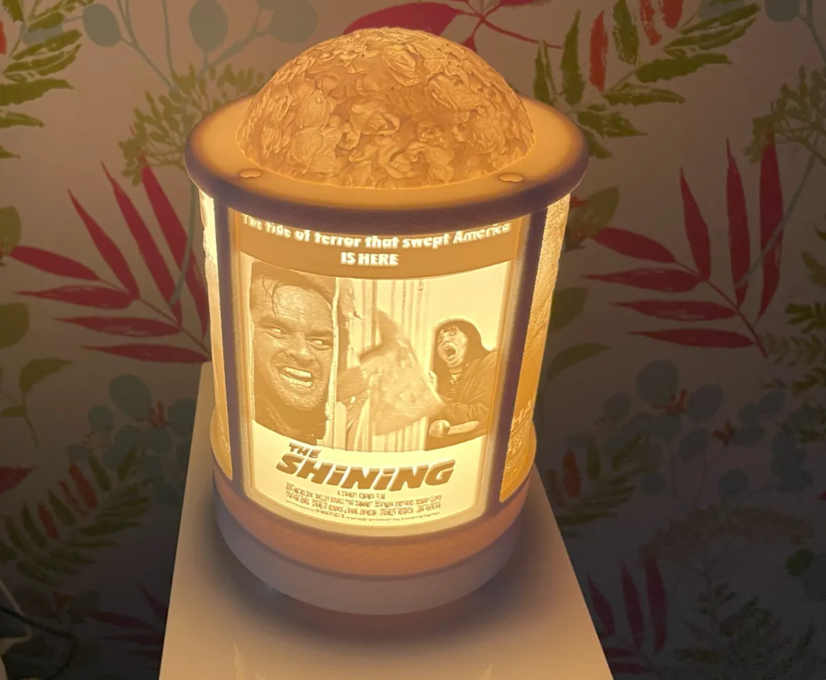 Motorized, rotating Lithophane Lamp-Movie posters - Home Accents, in stock in India