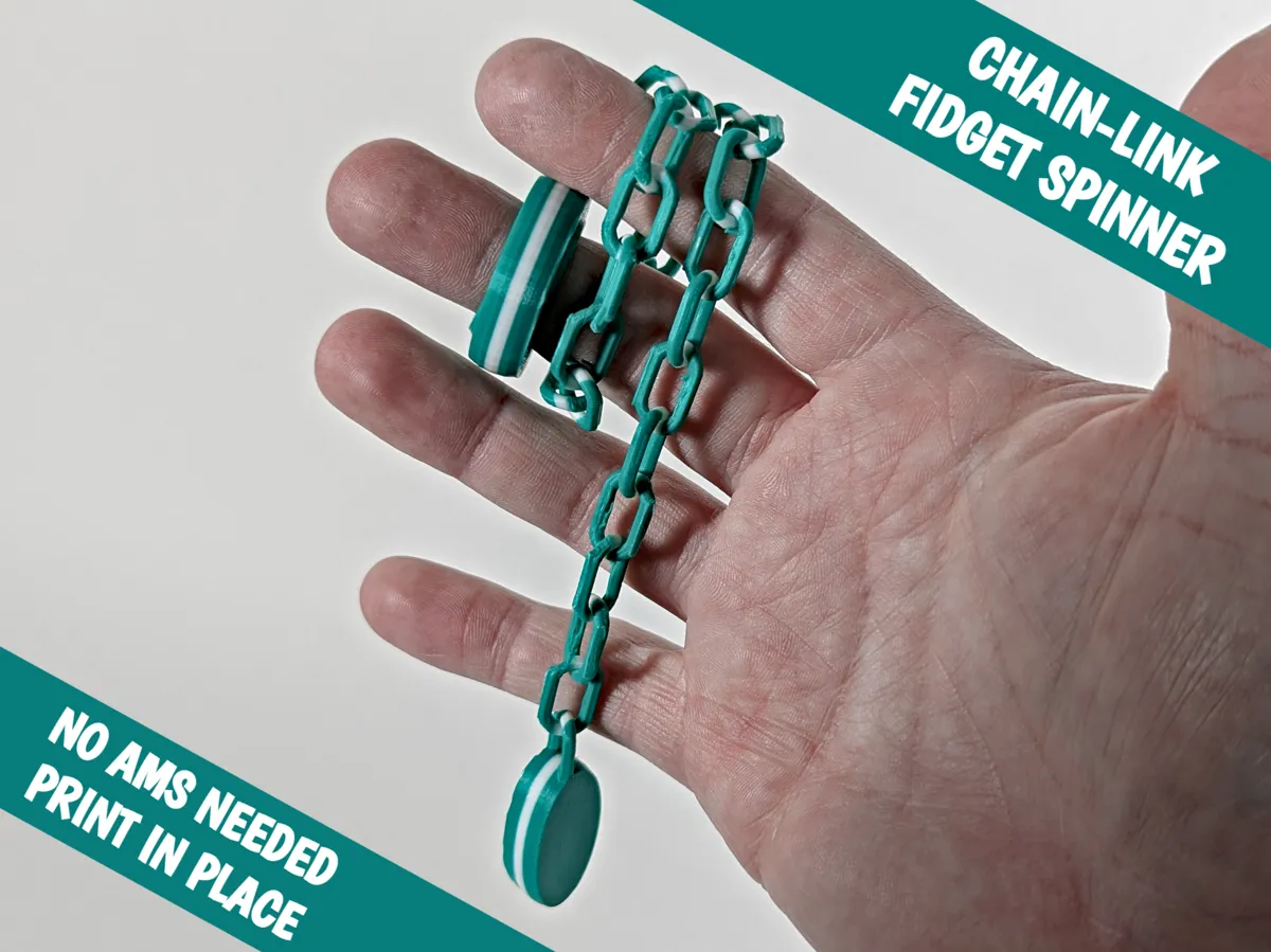 Chain-Link Fidget Spinner - Fidget Rings & Chainmail, in stock