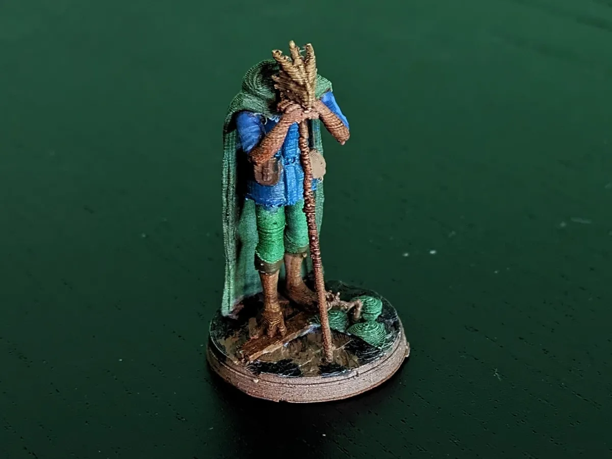 Dragonborn Druid Leaning on Staff - Wands, Staffs & Sceptres, in stock