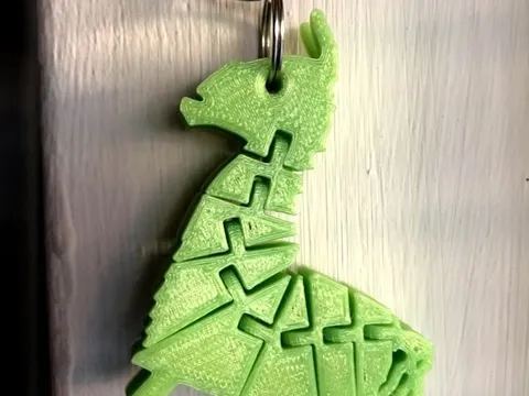 Fortnite inspired llama flex keychain