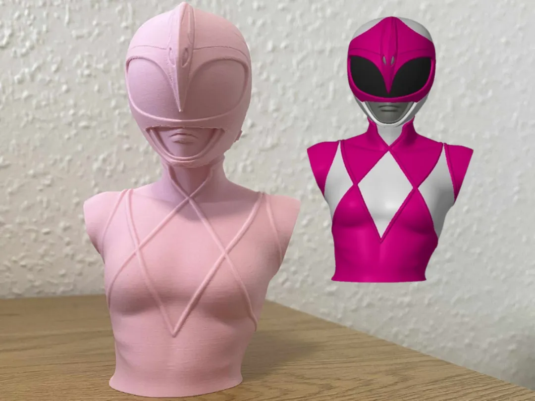 Pink Power Ranger Bust
