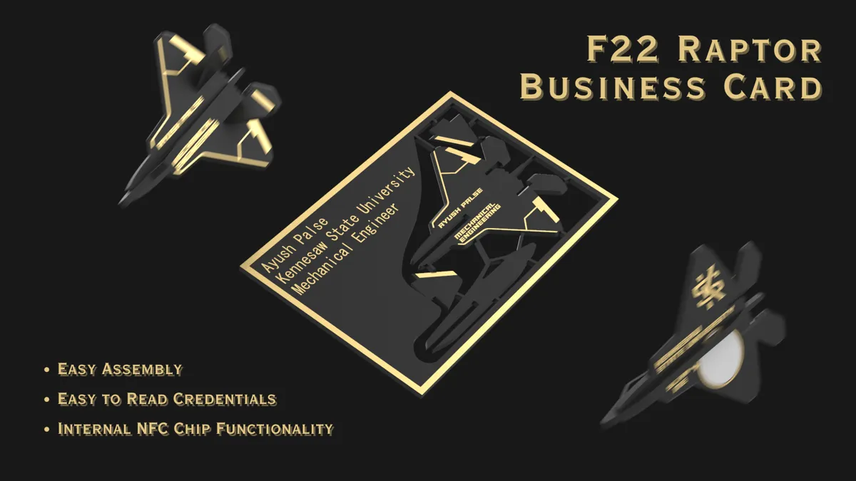 F22 Raptor Business Card Kit-Card