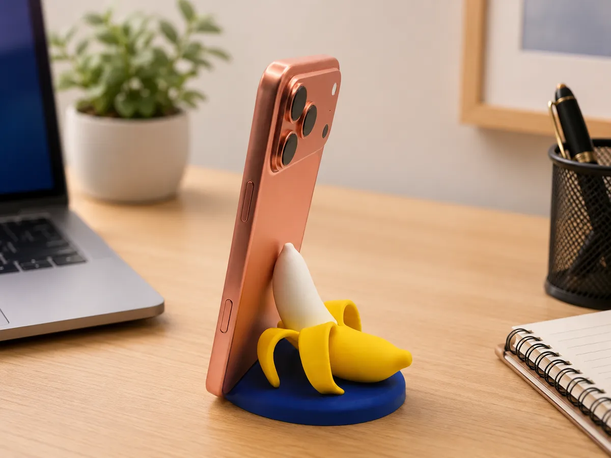 Banana Phone Stand - Desk Mobile Stands, in stock