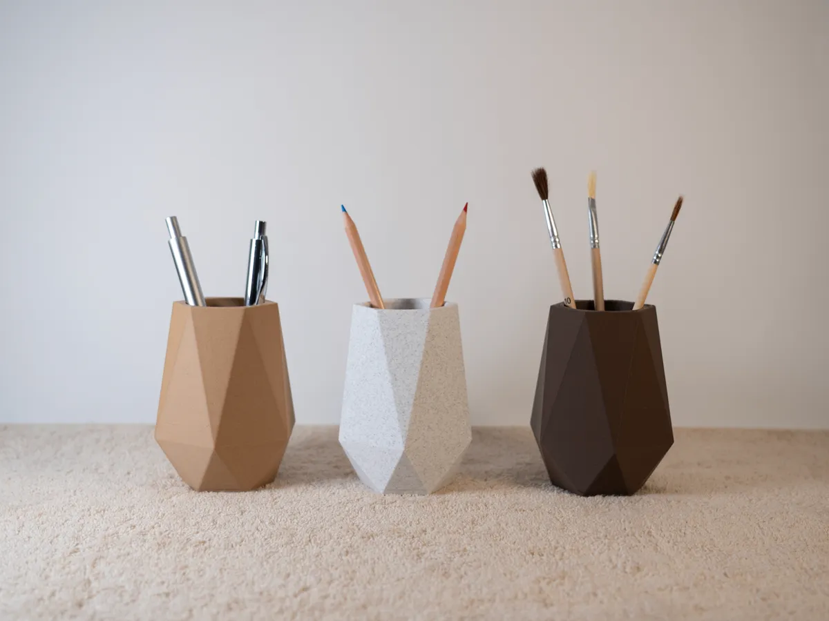 Pencil Holder - Minimal Wood Design, photo 3 of 4 - Pencil Holder - Minimal Wood Design Desk & Office