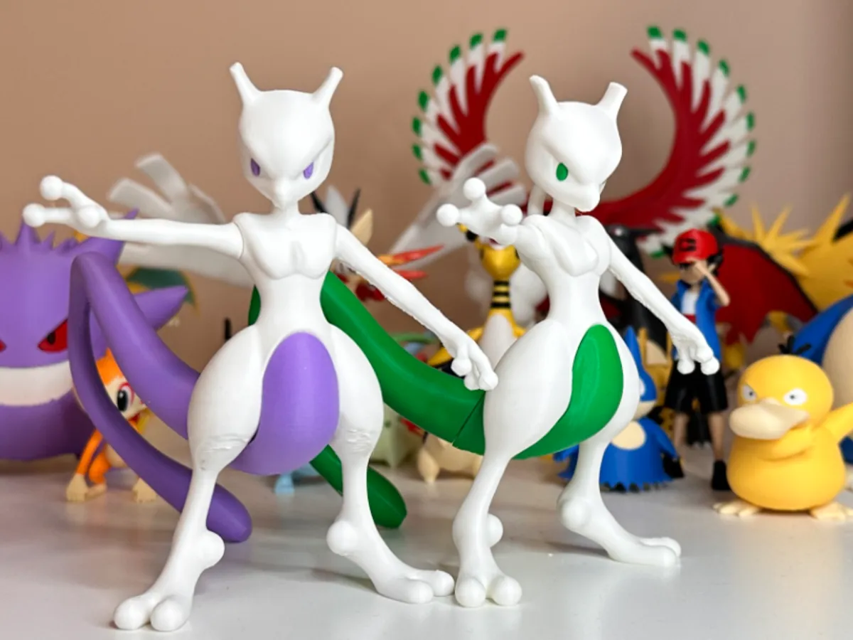 Mewtwo (Pokemon) Fully Assembled 115mm tall