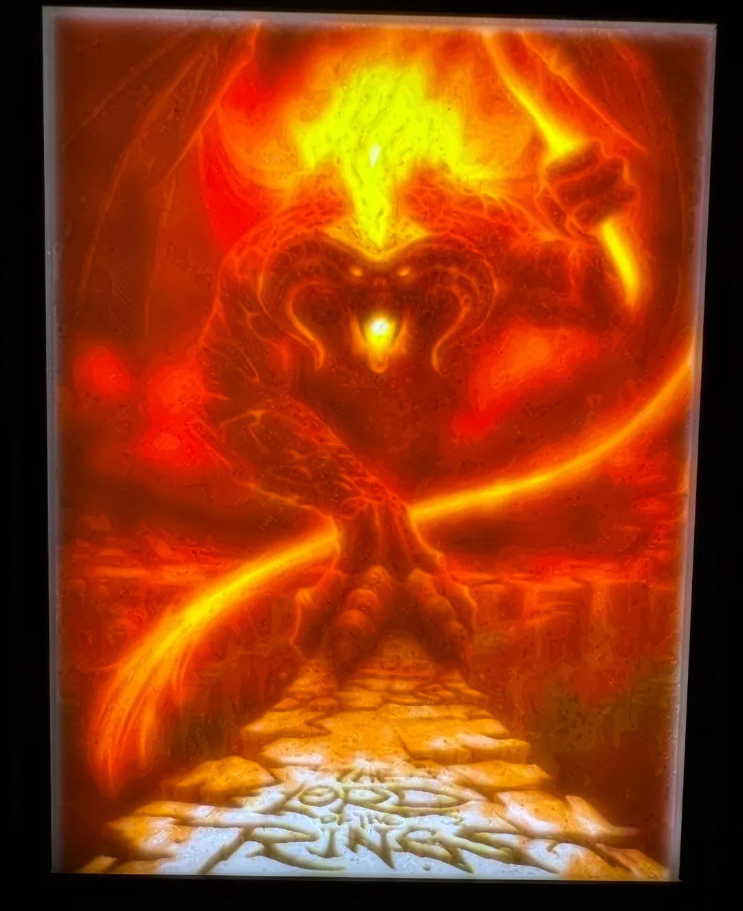 Balrog Lithophane ( Lord of the rings) 144x108 mm - Photo Art & Lithophanes, in stock in India