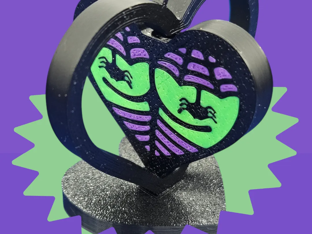 Fidget Spinner Heart Butt Witchy Booty & Stand - Hand Spinners, in stock in India