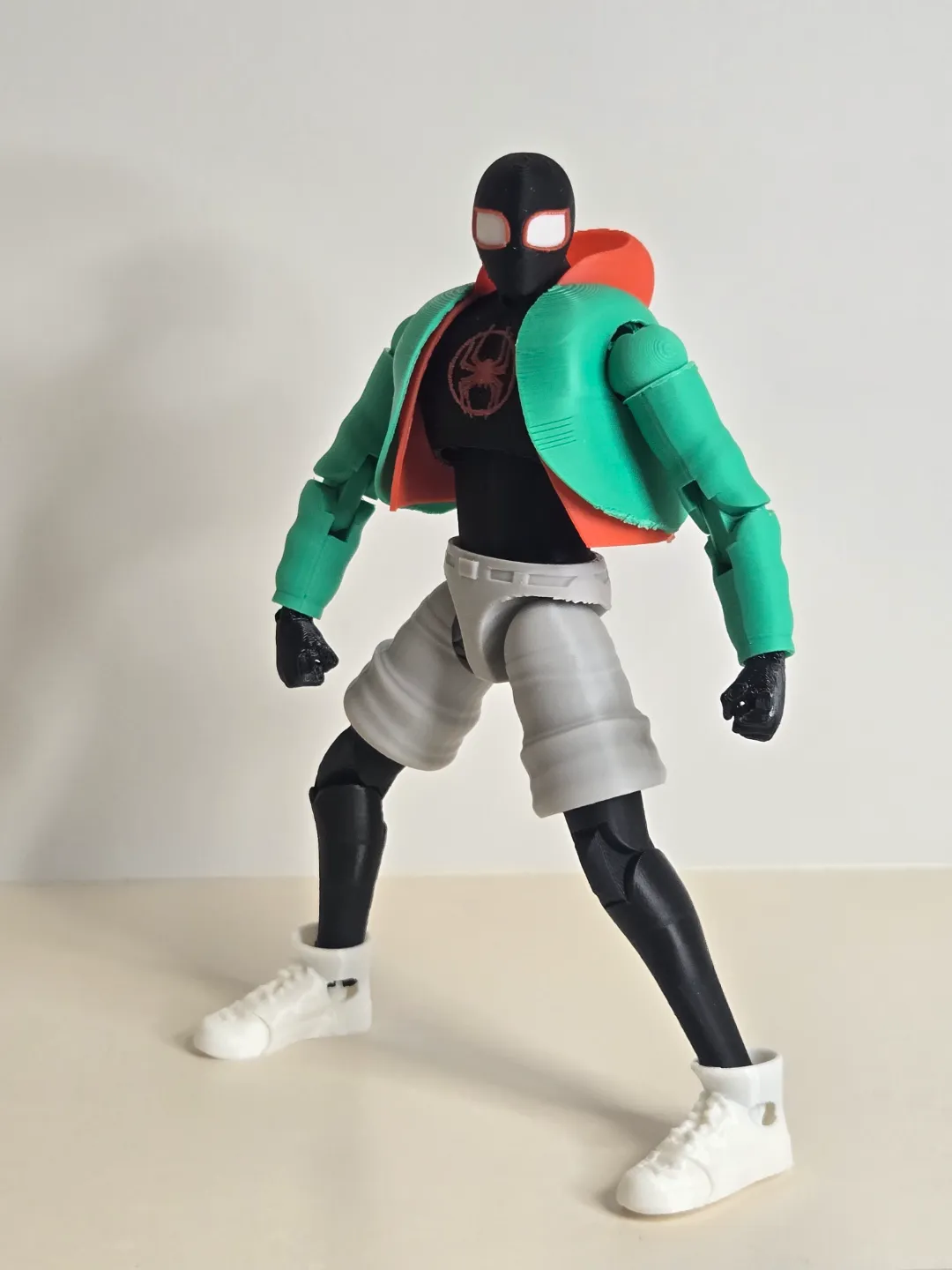 Articulated Spiderman Miles Action Figure, photo 2 of 3 - Articulated Spiderman Miles Action Figure Toys & Games
