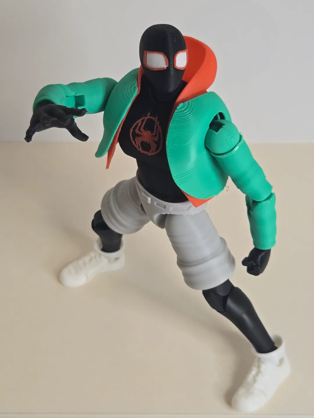 Articulated Spiderman Miles Action Figure, photo 3 of 3 - Articulated Spiderman Miles Action Figure Toys & Games
