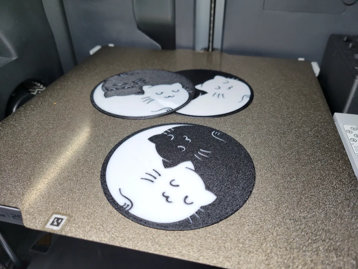 Yin Yang Kitties, Tea Light Scene, photo 2 of 4 - Yin Yang Kitties, Tea Light Scene Home Decor Items