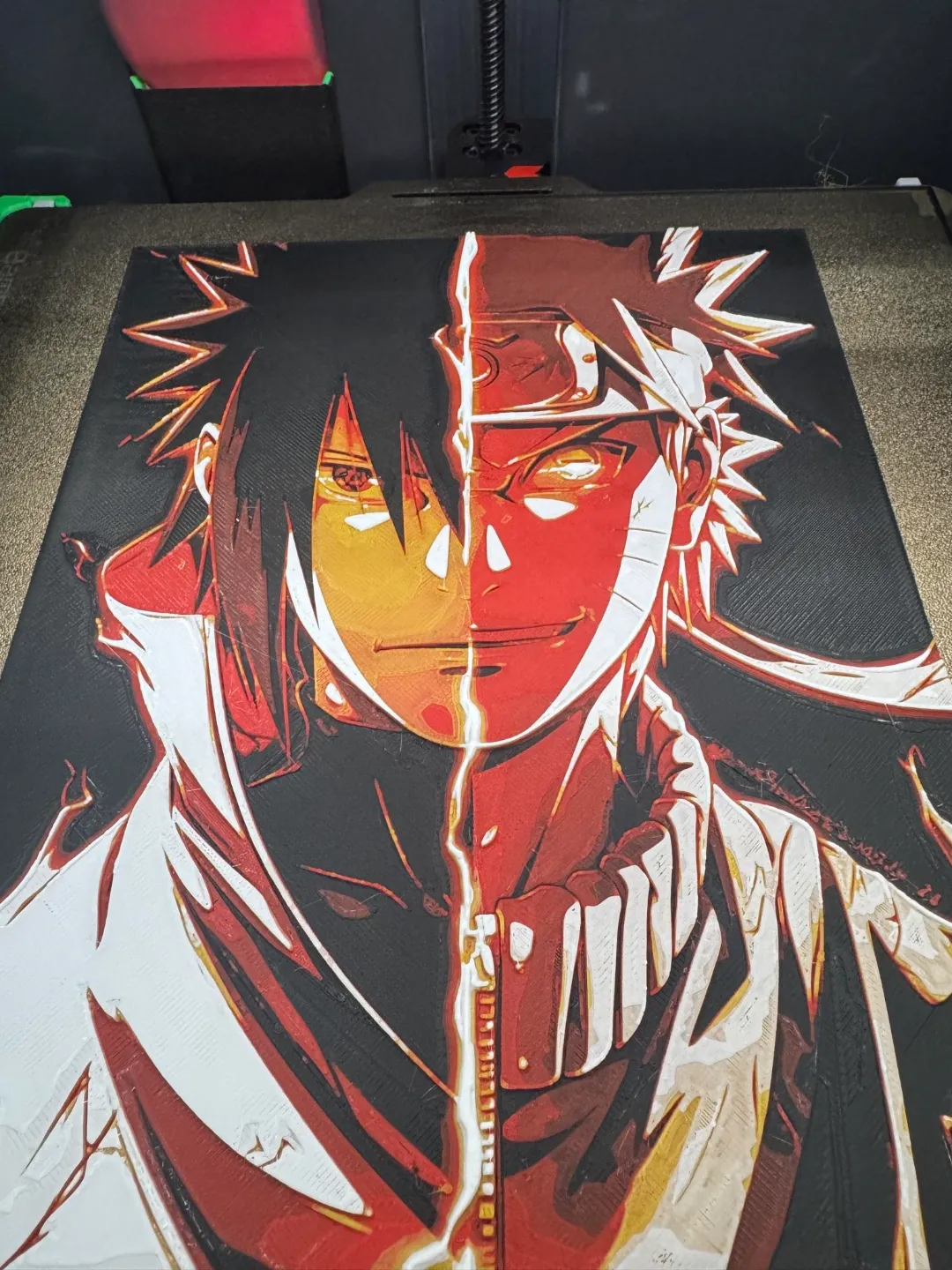 Sasuke and Naruto Half, photo 2 of 2 - Sasuke and Naruto Half Art