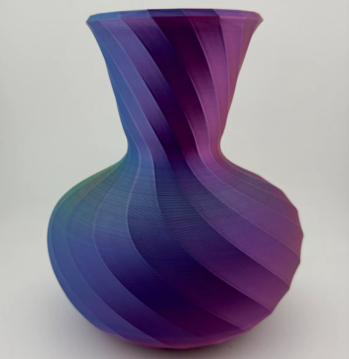 Spiral Decanter-shaped Vase - Spiral & Twisted Vases, in stock