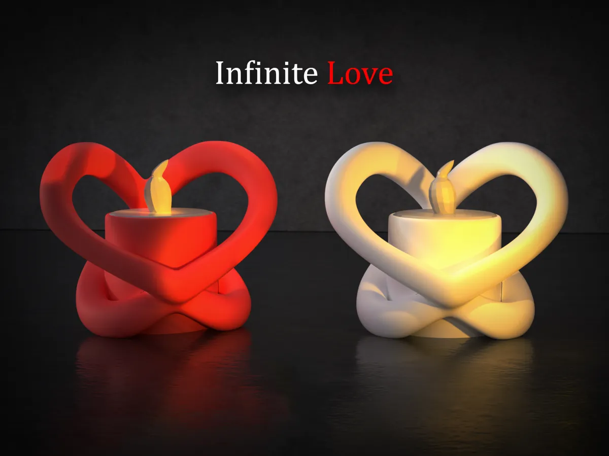 Infinite Love Candle Holder ! valentines day