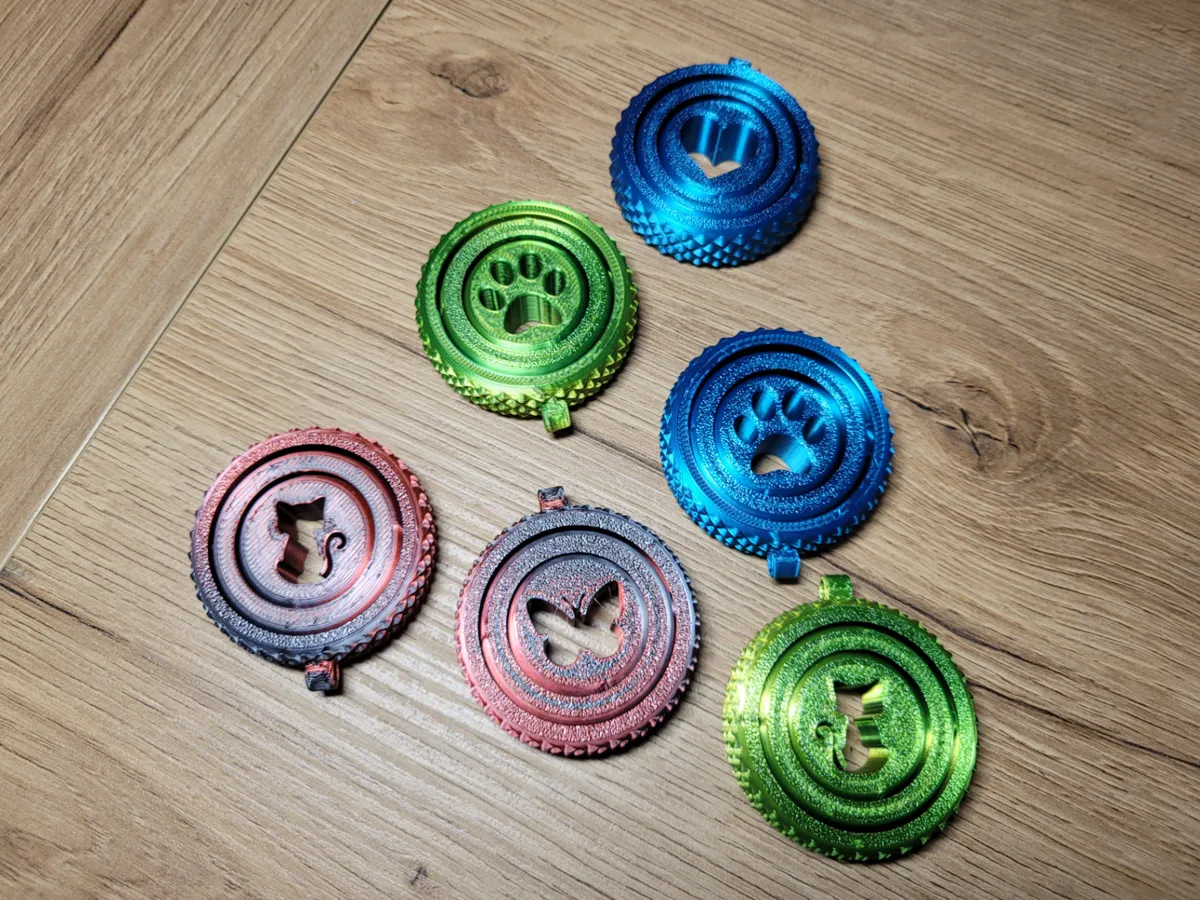 3D Gyroball Spinner, Keychain