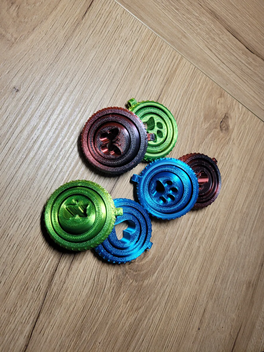 3D Gyroball Spinner, Keychain, photo 3 of 4 - 3D Gyroball Spinner, Keychain Keychains
