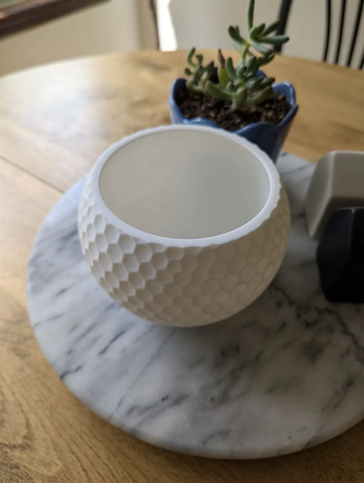 3.5" Golf Ball Planter, photo 4 of 4 - 3.5" Golf Ball Planter Garden & Outdoor