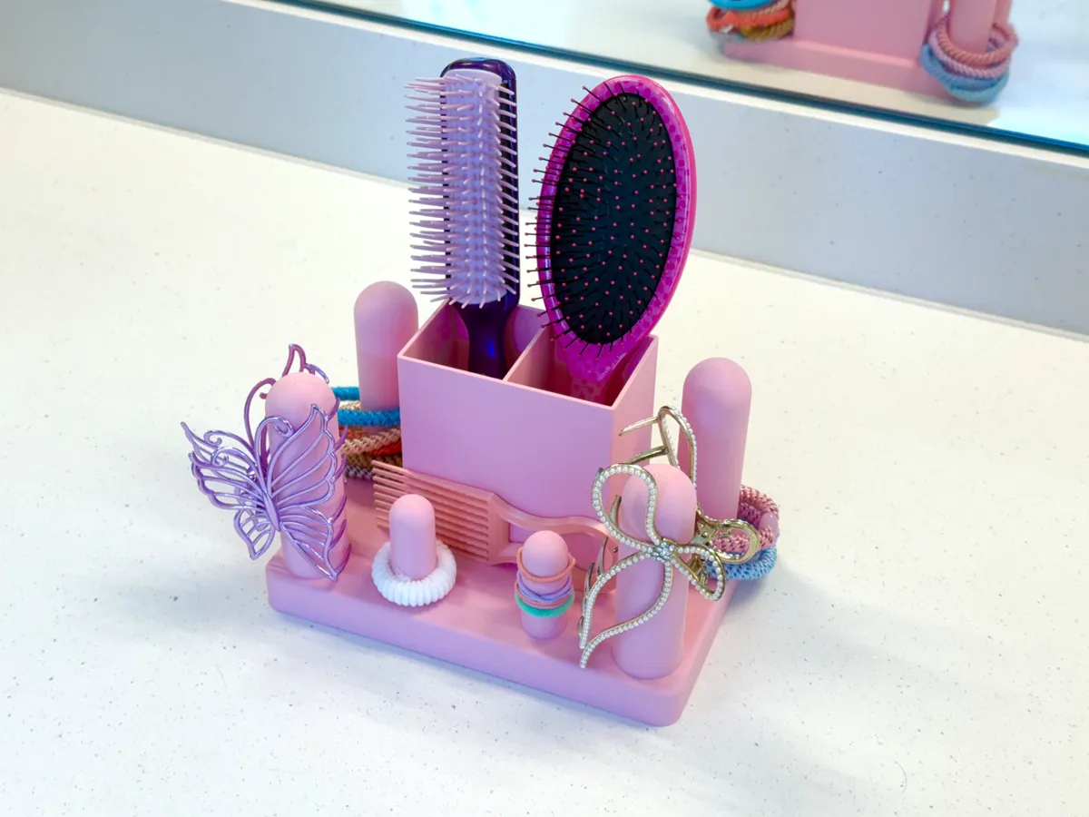 Comb, Hair Tie and Hair Clip Holder