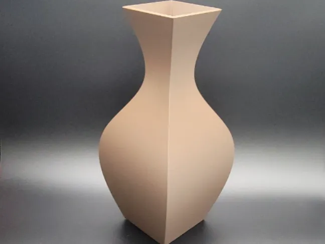Simple Contemporary Tall Vase 4 Sides