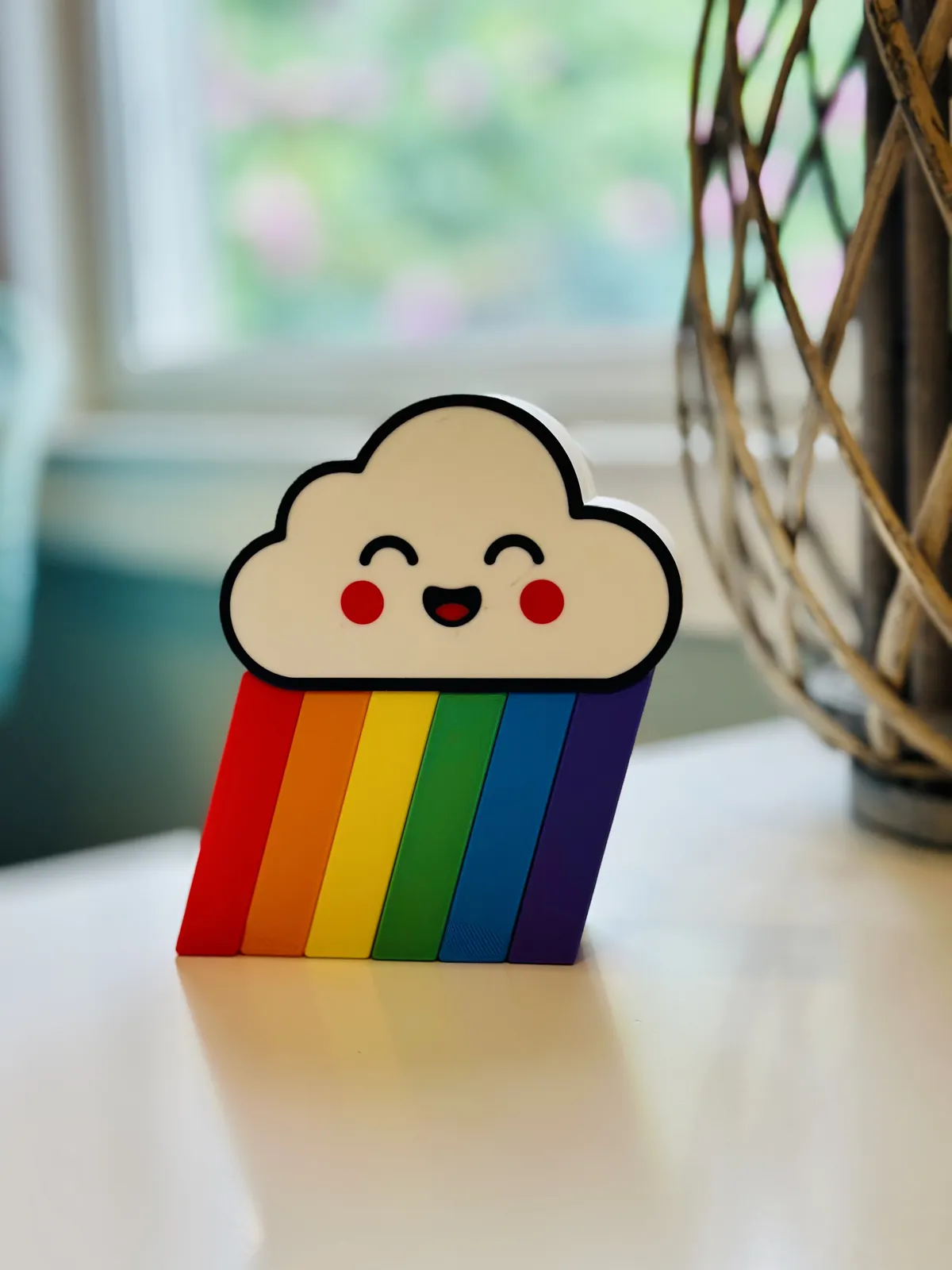 Rainbow Buddy - Snap-together desk art, photo 4 of 4 - Rainbow Buddy - Snap-together desk art Desk & Office