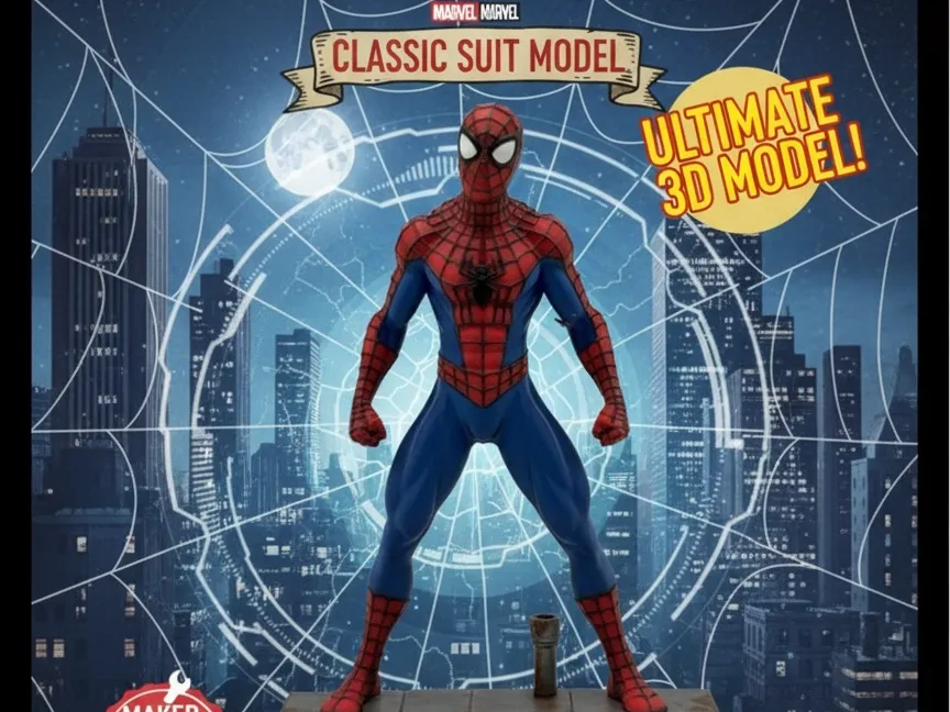 Classic Web-Slinger Statue