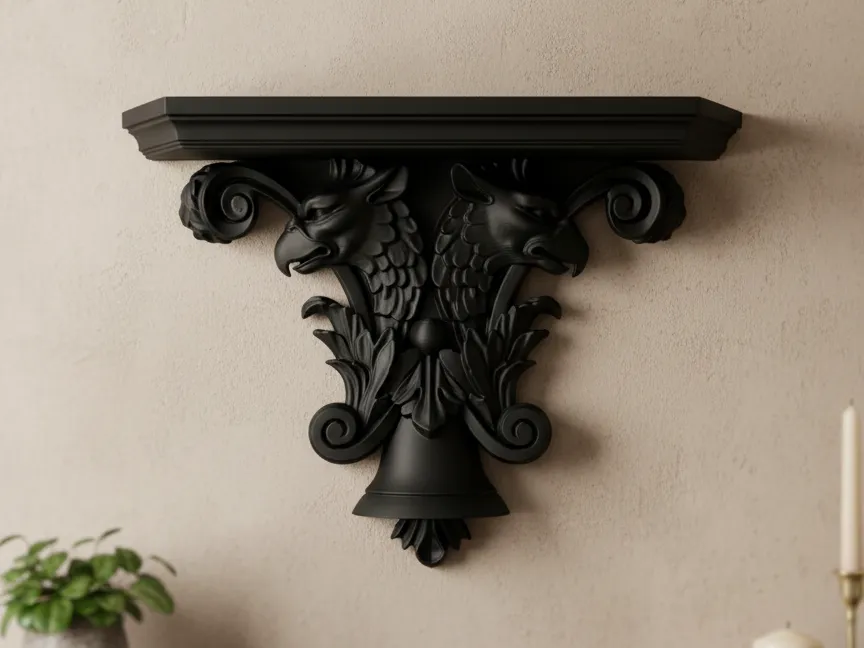 Étagère murale griffons baroque