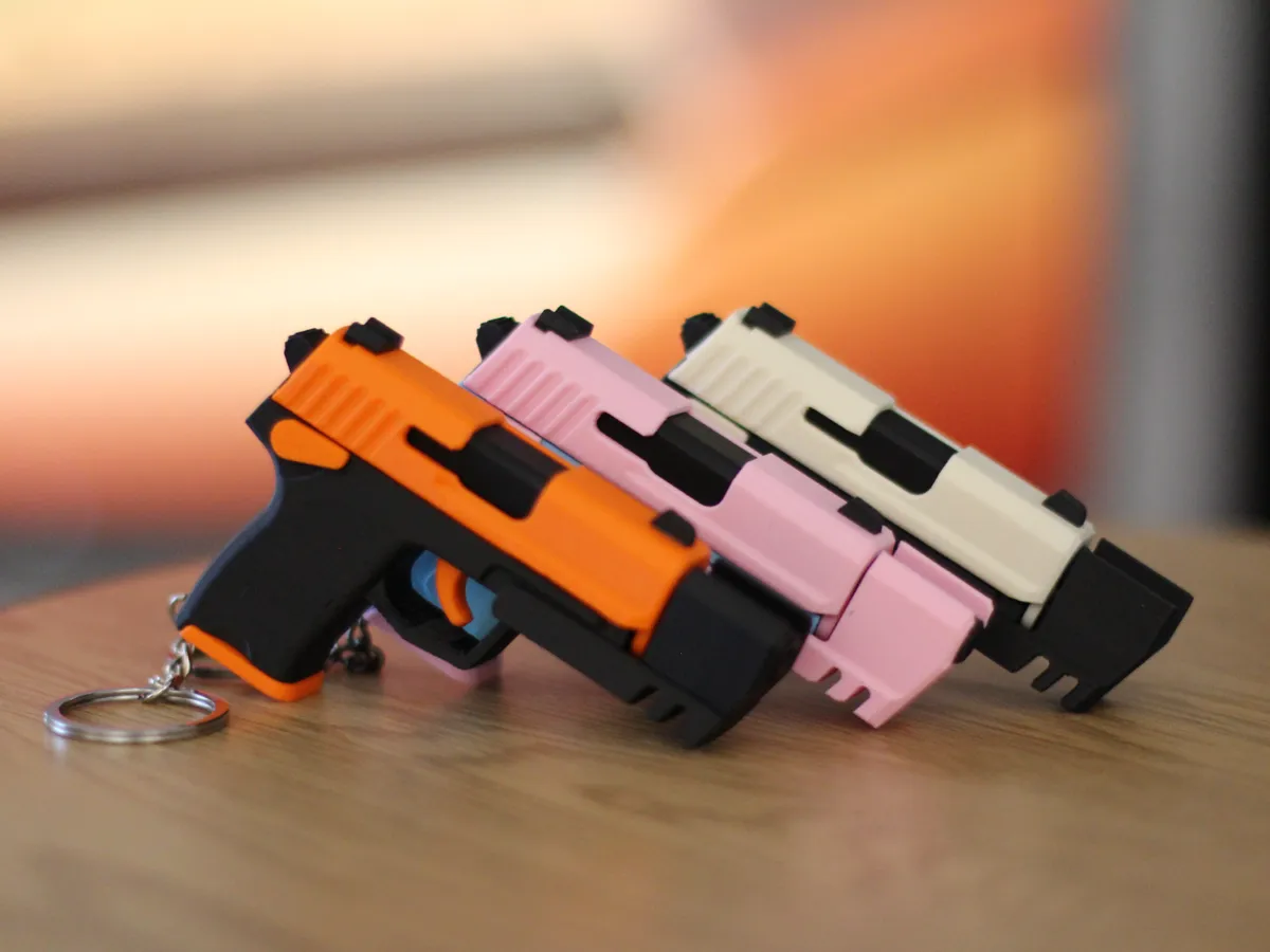HK USP Match Fidget Keychain, Slide-Action Toy - Slider & Puzzle Keychains, in stock