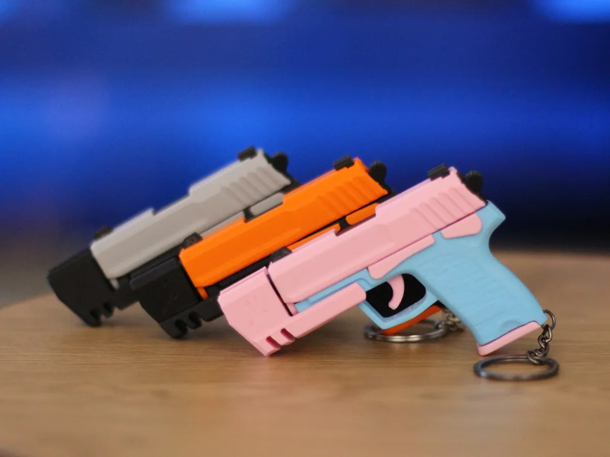 HK USP Match Fidget Keychain, Slide-Action Toy, photo 4 of 4 - HK USP Match Fidget Keychain, Slide-Action Toy Keychains