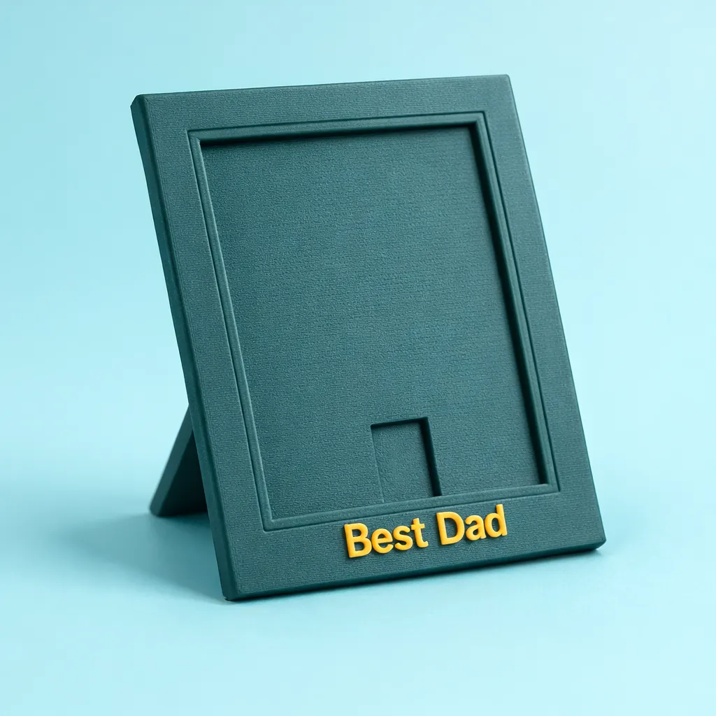 Parametric Photo Frame with Custom Text, photo 3 of 4 - Parametric Photo Frame with Custom Text Home Decor Items