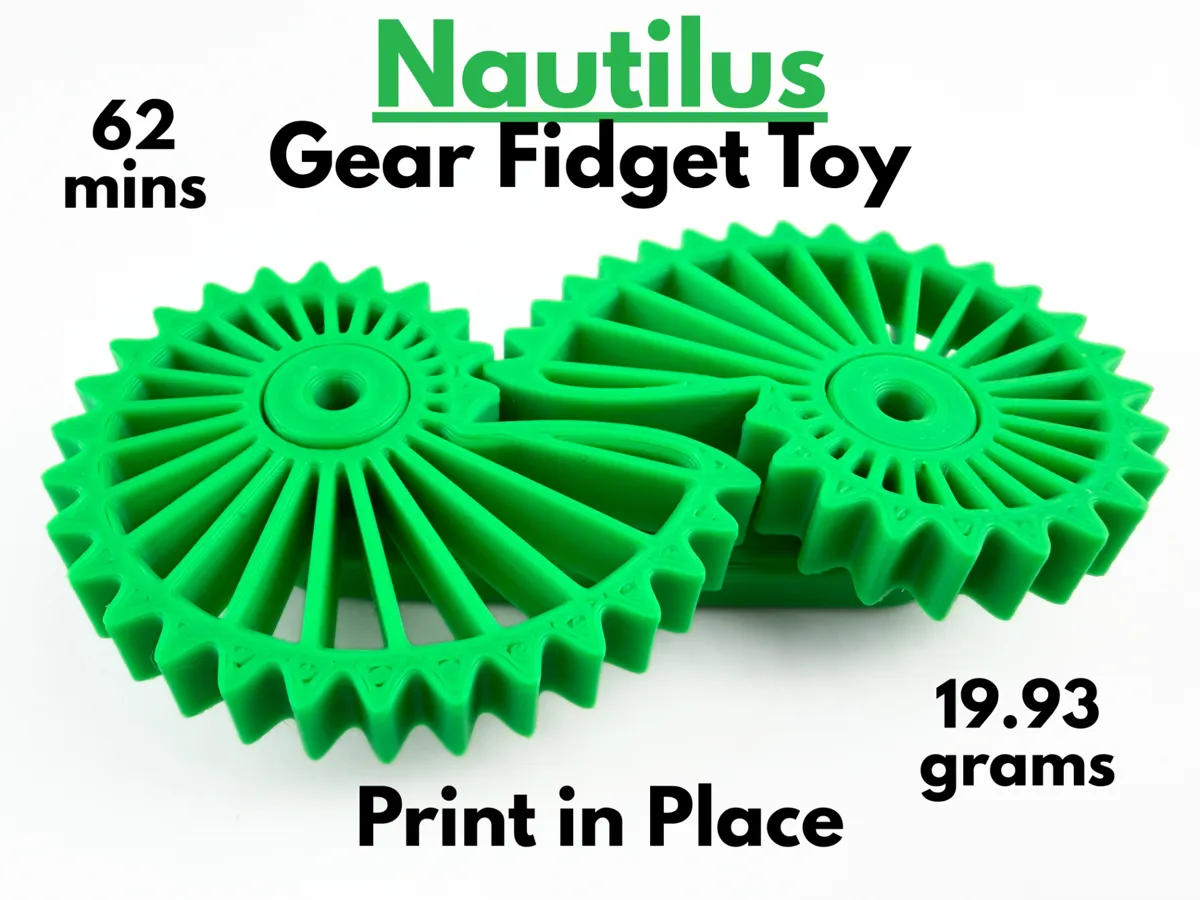 Nautilus Gear Fidget Toy - Fidget Spinners & Gyros, in stock