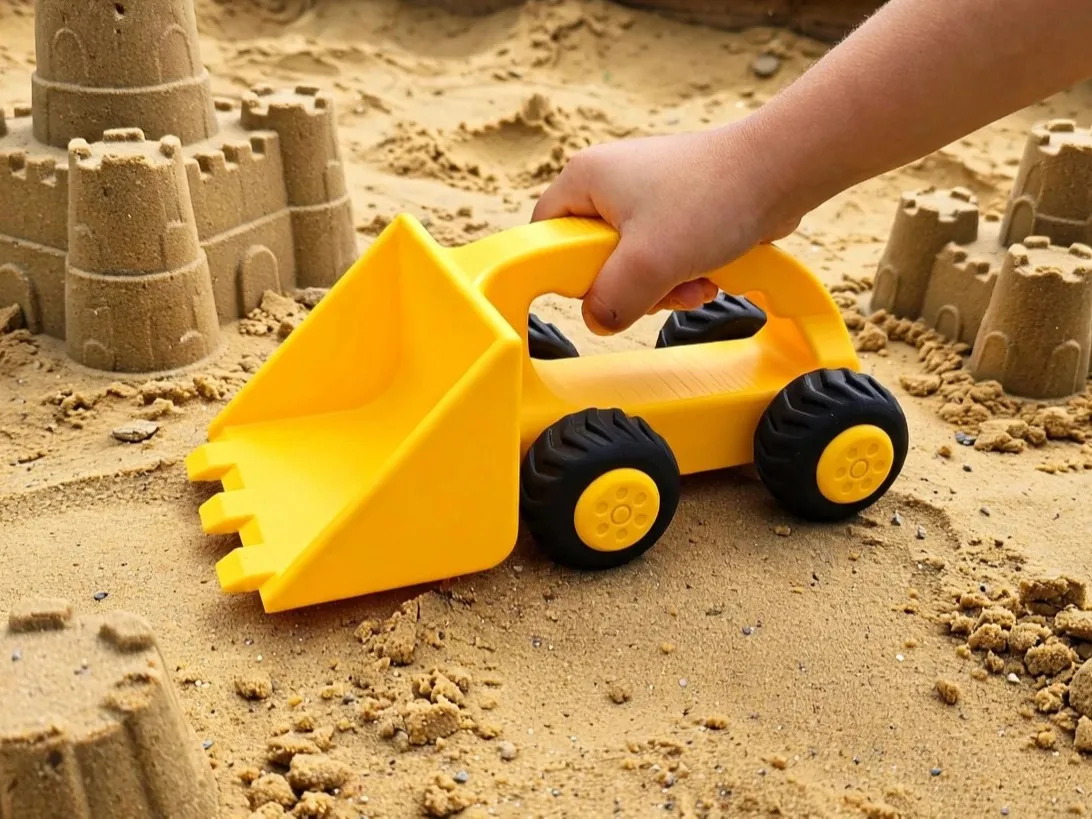 2-in-1 Kids' Sand Bulldozer - Bulldozer & Shovel