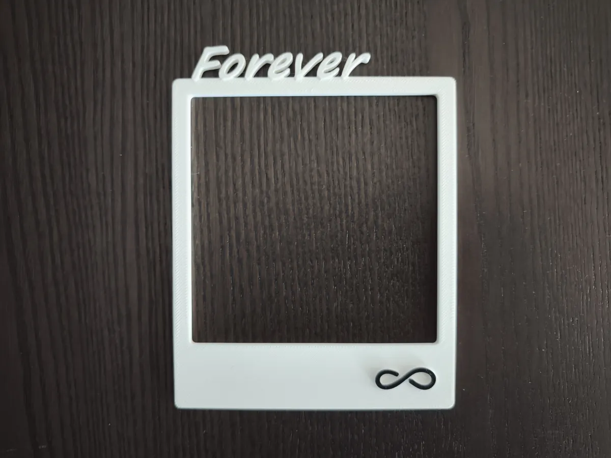Polaroid Photo Frame, Forever, photo 2 of 2 - Polaroid Photo Frame, Forever Art