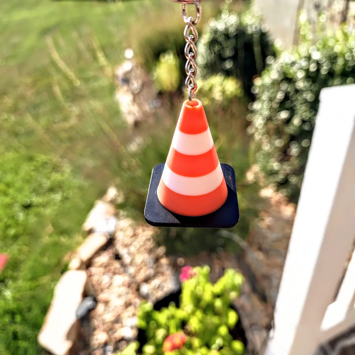 Traffic Cone Keychain Backpack Charm, photo 3 of 4 - Traffic Cone Keychain Backpack Charm Jewellery & Accessories