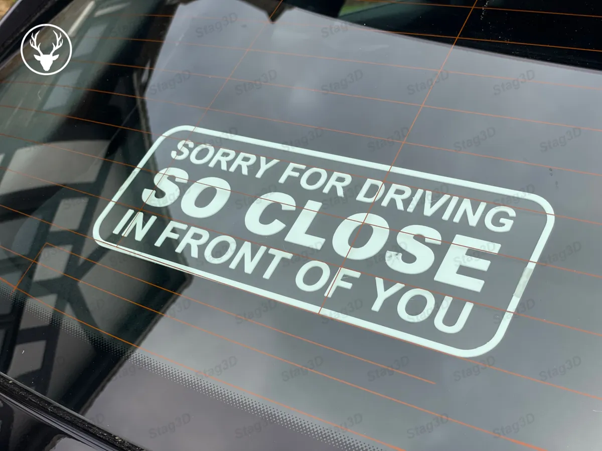 Funny Tailgater Car Sign