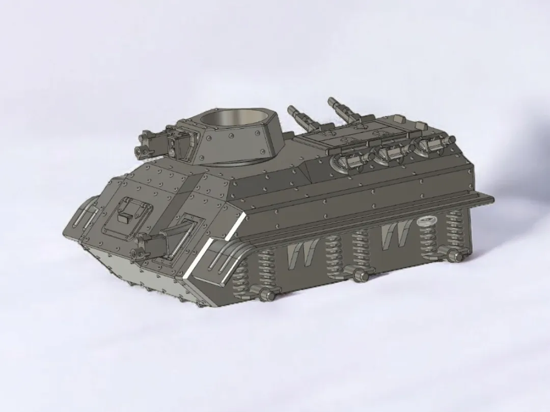 Troop transport tank w. wheels Wh40k (full)