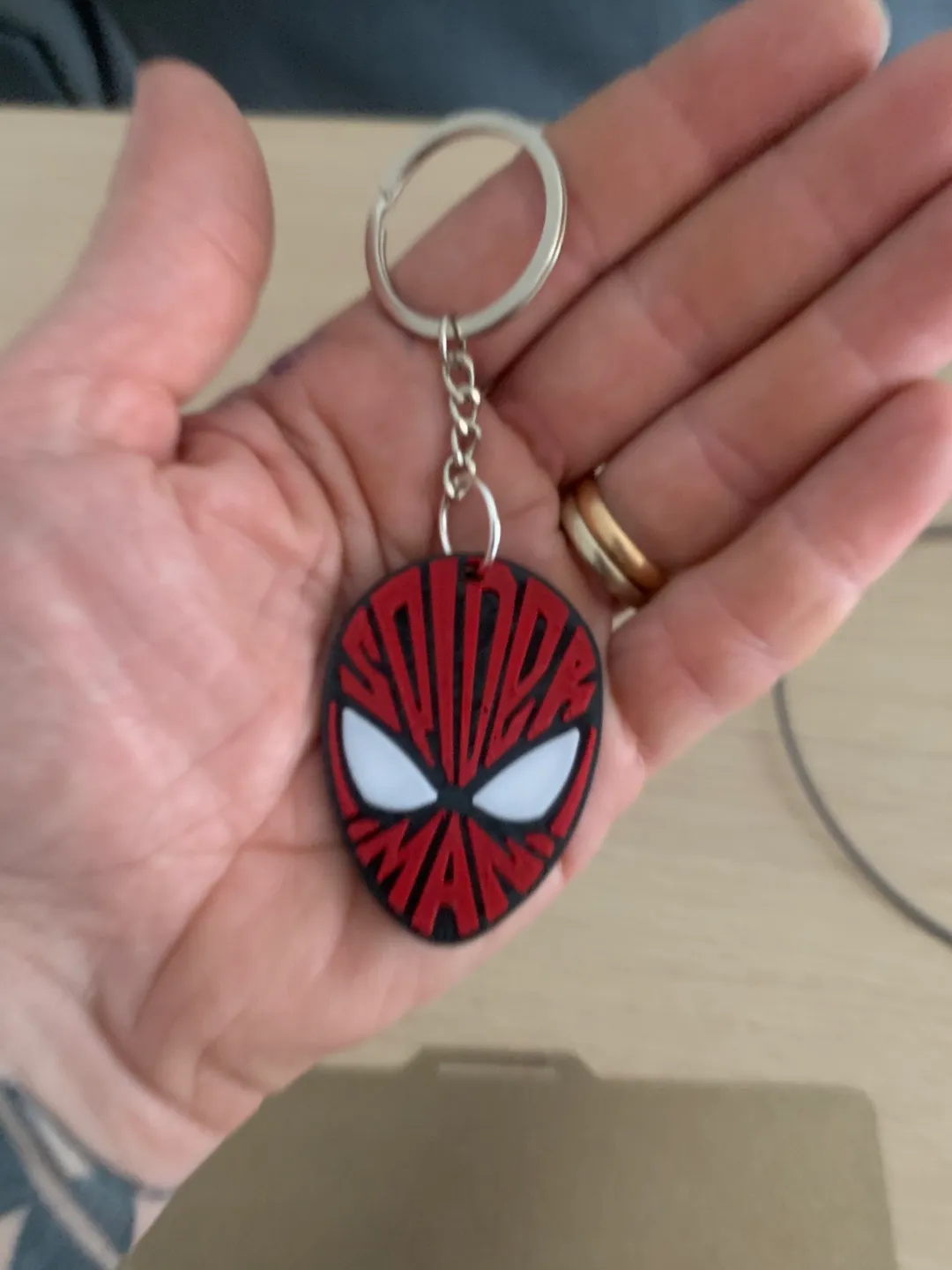 Spiderman Keychain, photo 4 of 4 - Spiderman Keychain Keychains