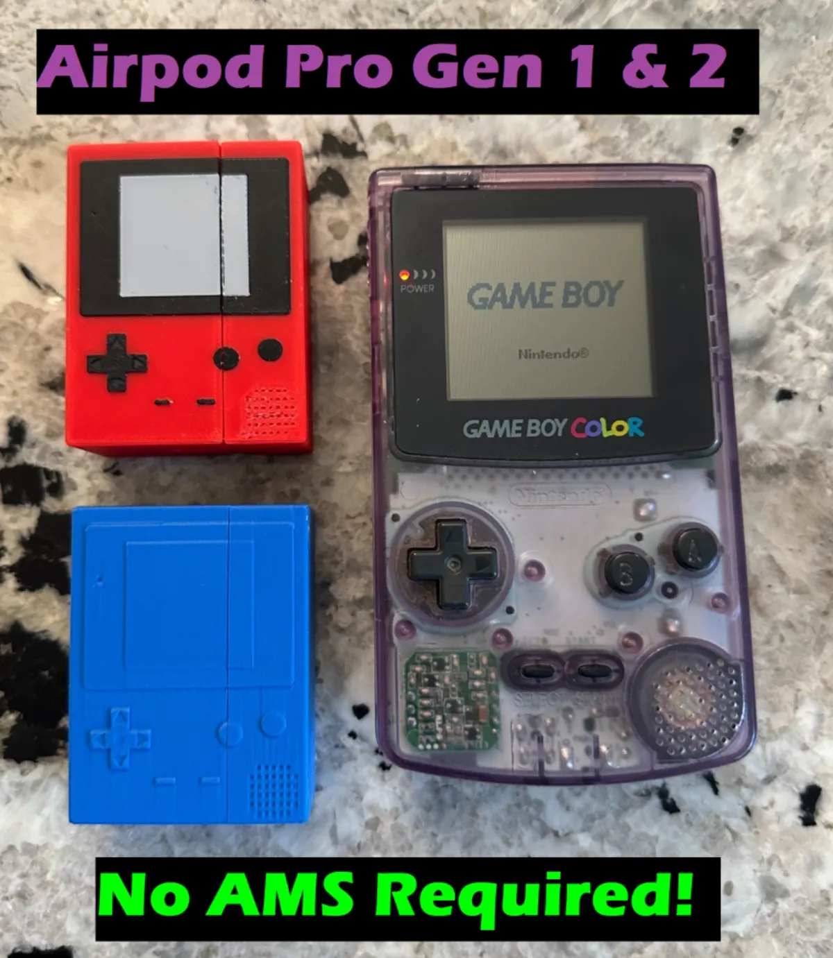 Airpod Pro Gameboy Color Case (Gen 1 & 2) - AirPods Pro Cases, in stock